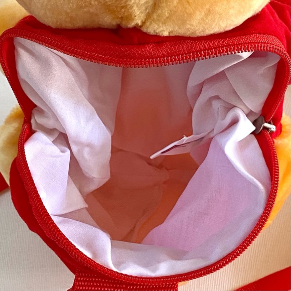 VINTAGE DISNEY WINNIE THE POOH KIDS PLUSH BACKPACK BY PYRAMID HANDBAGS, NEW, NWT - Picture 8 of 16